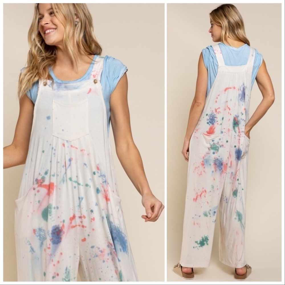 POL Paint the Town Dyed Overalls - Picture 11 of 13